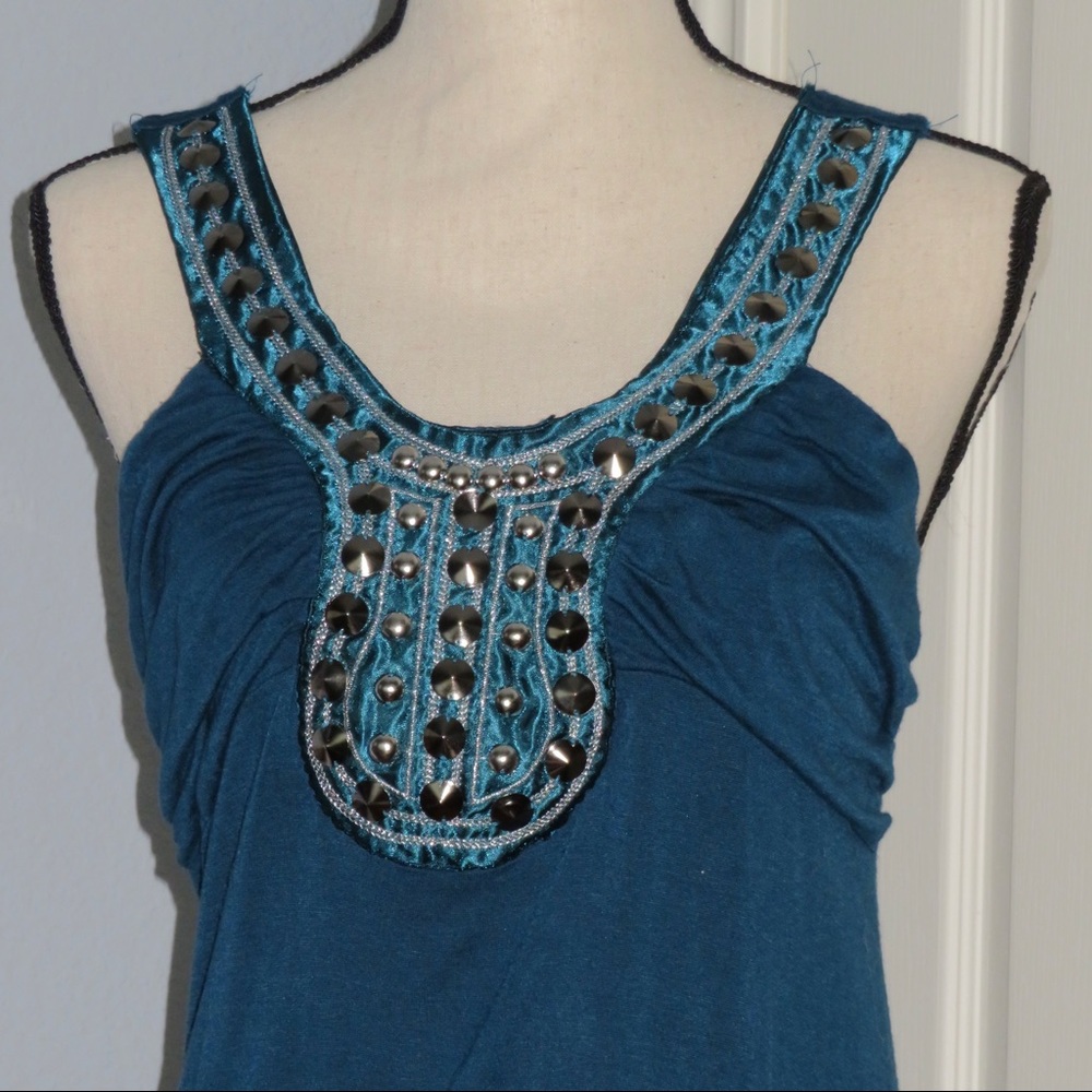Wet Seal teal top to dress up or down